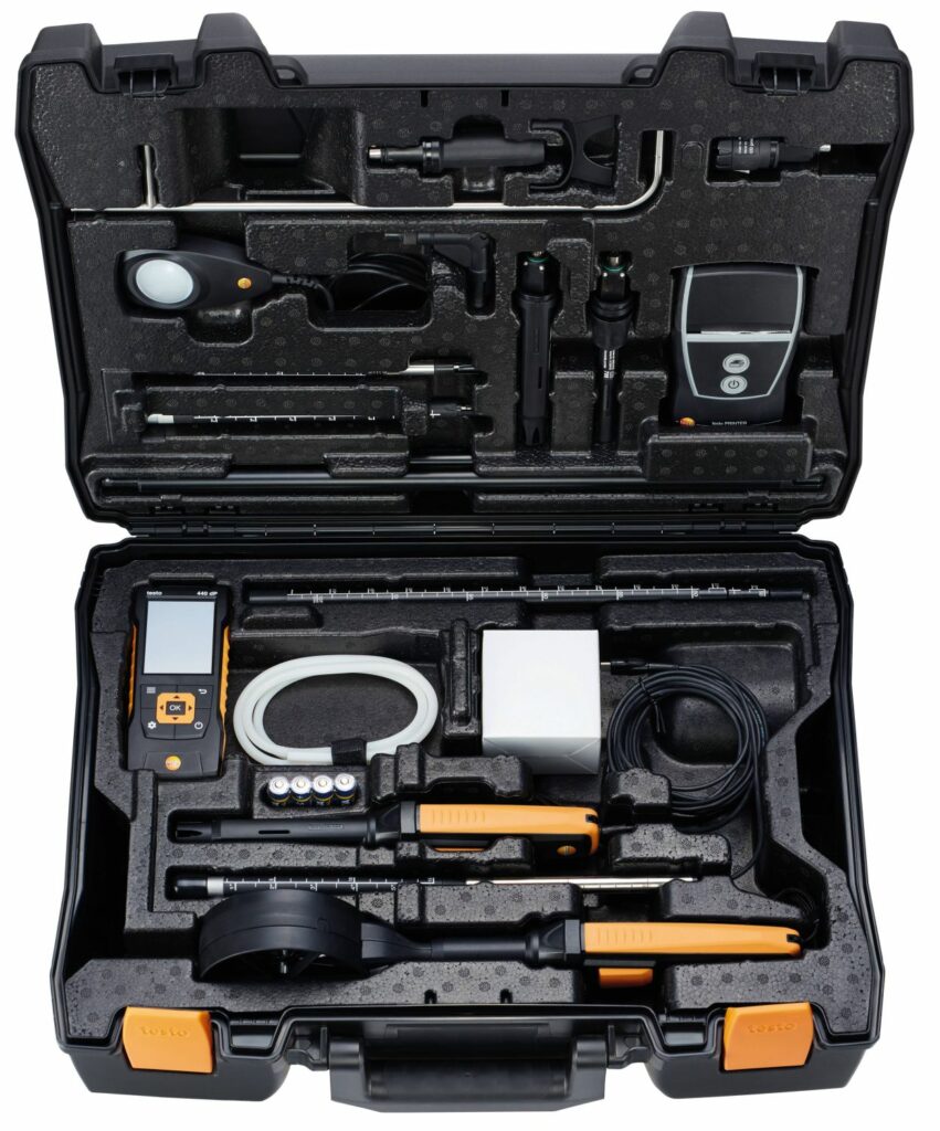 Transport case for air flow measurements