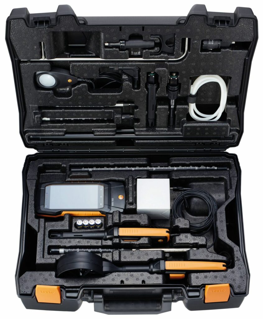 Transport case for air flow measurements