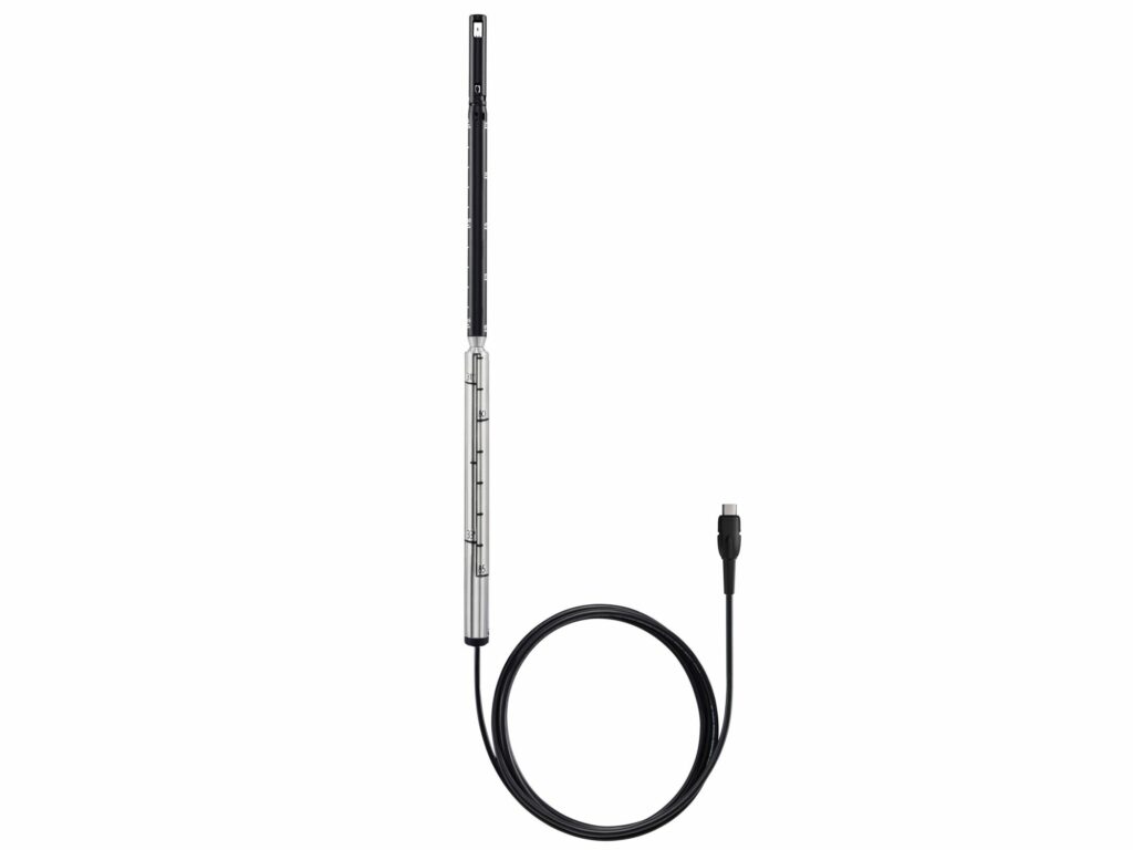 Hot wire probe (digital) including temperature sensor