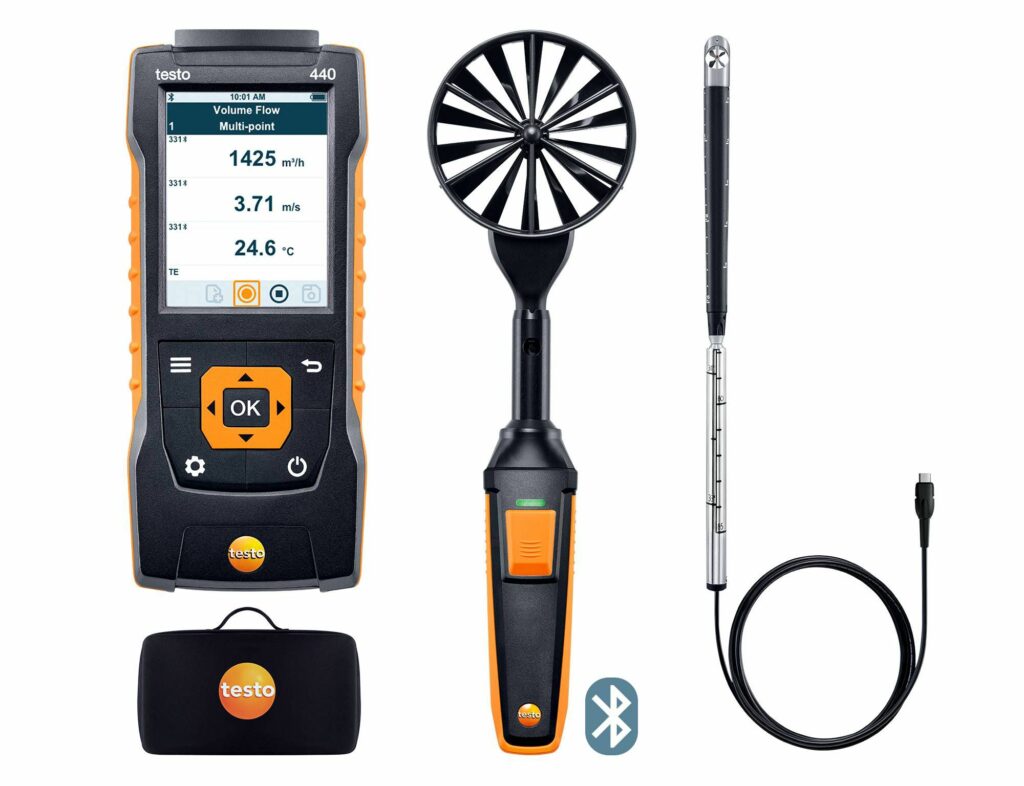 testo 440 Air Flow ComboKit 2 with Bluetooth®