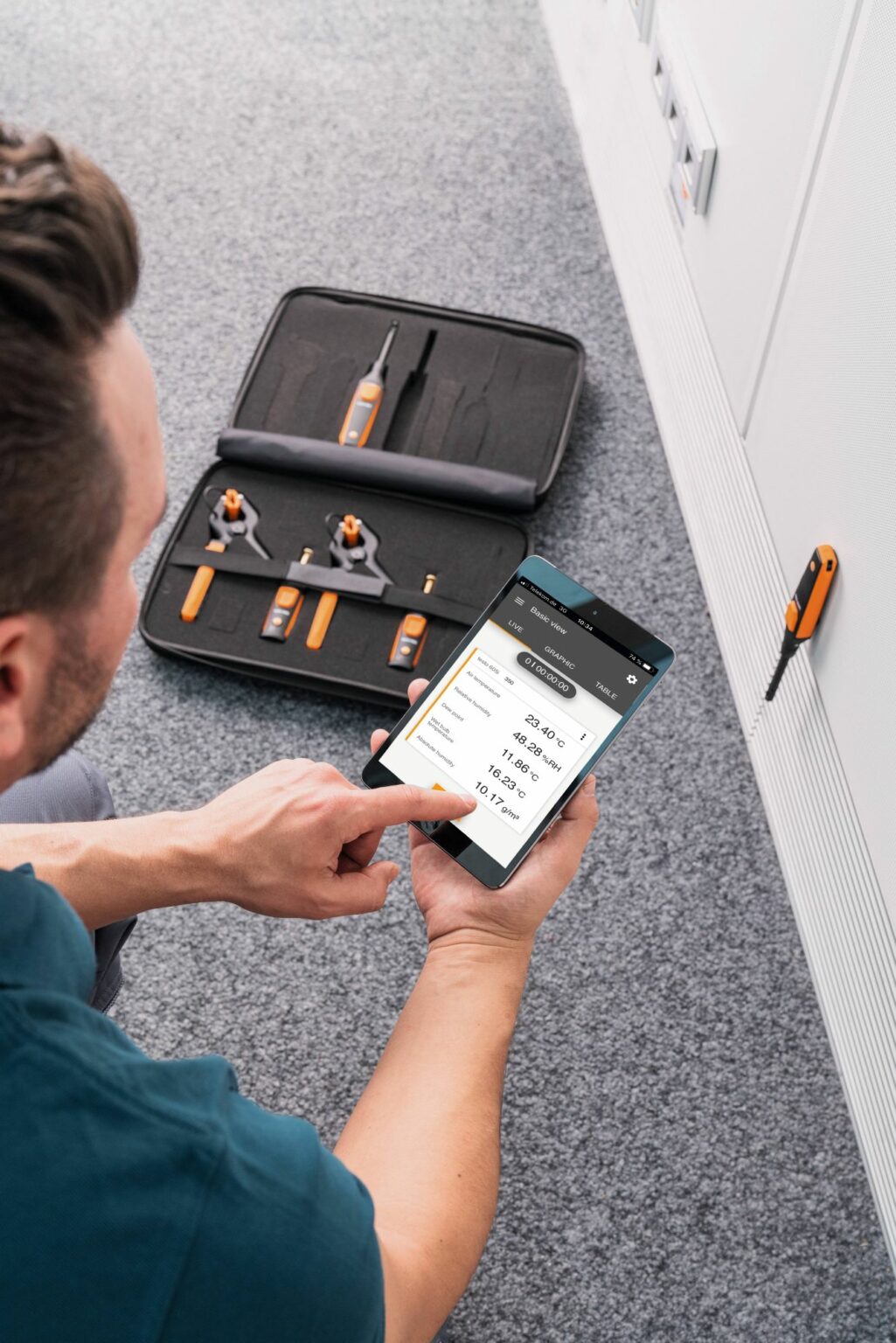 application testo Smart Probes HVAC kit