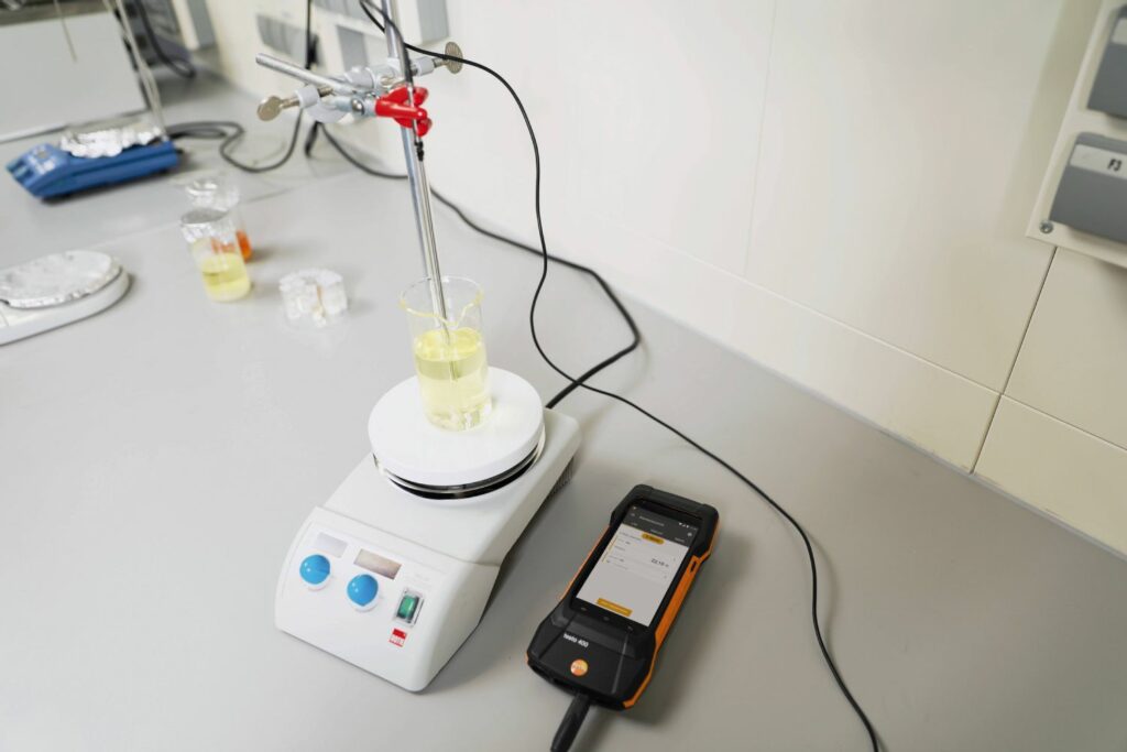 Application glass-coated laboratory probe (digital)