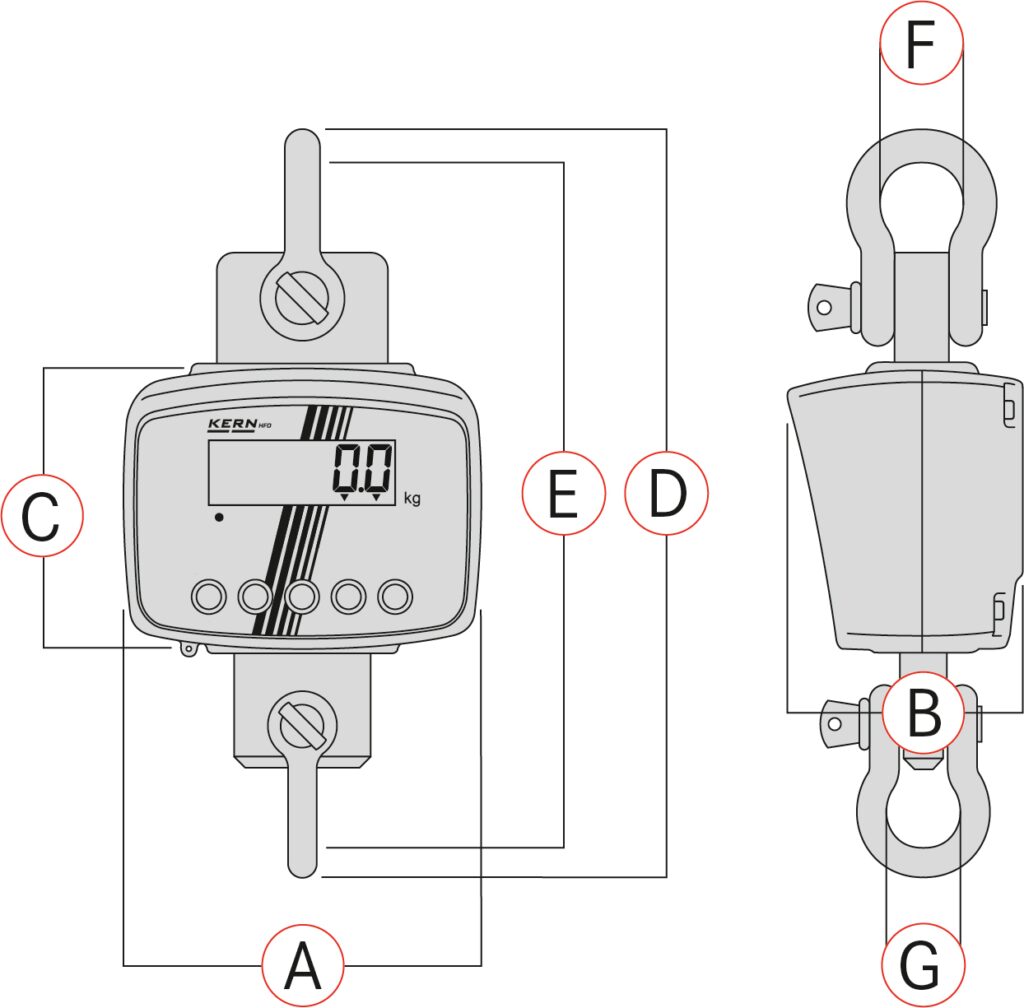 Bilancia da gru KERN HFD 10T-3 - immagine 5