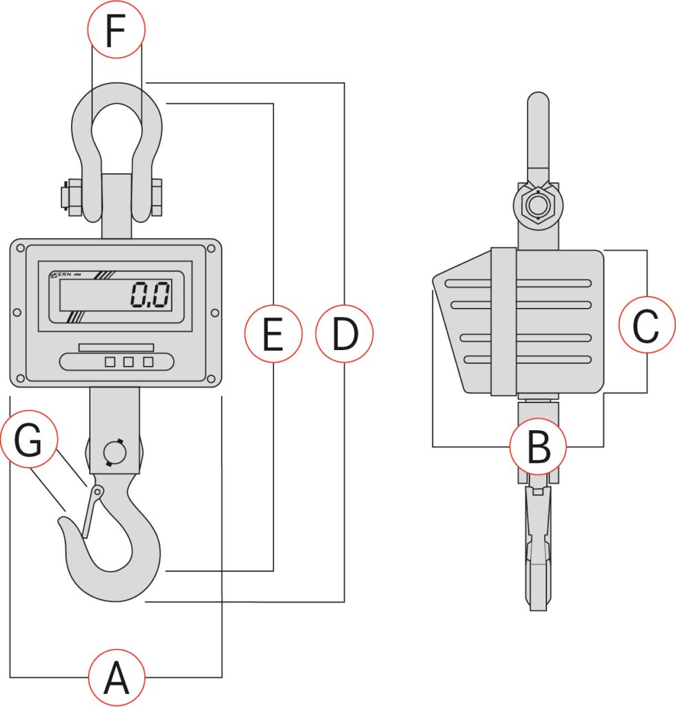 Bilancia da gru KERN HFM 10T1 - immagine 3