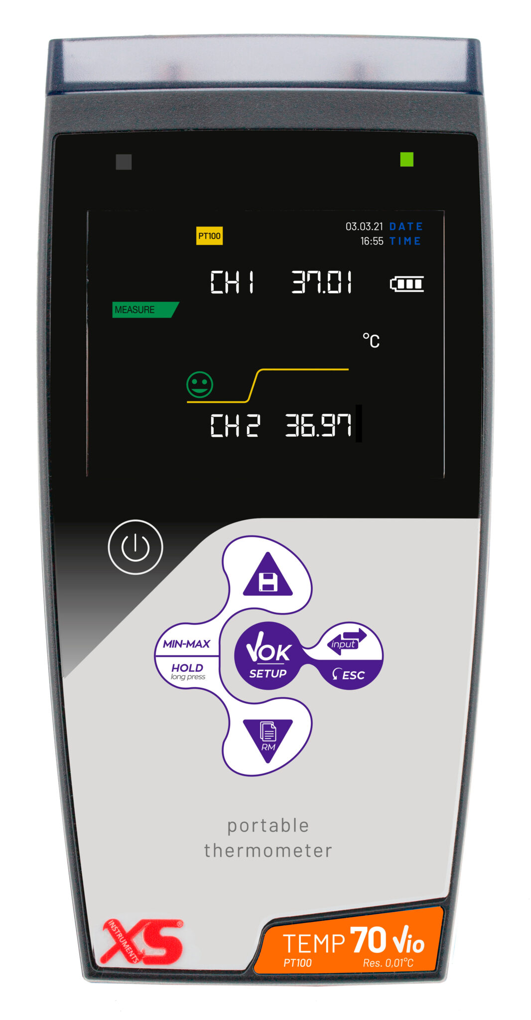 Temp 70 Vio XS TEMP 70 Pt 100 Vio  doppiocanale  termometro  - Senza sonda